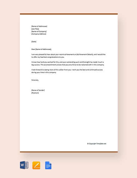 achievement email template
