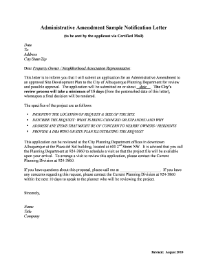 amend email example