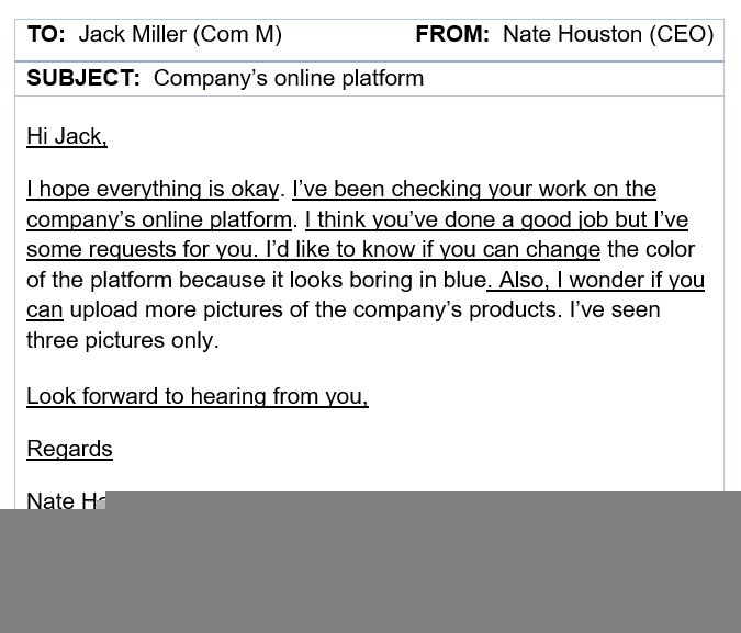 an informal email example