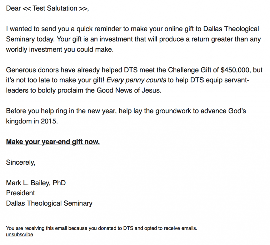 as a matter of urgency email sample