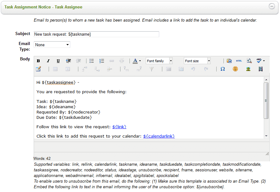 assigning tasks to team members email sample