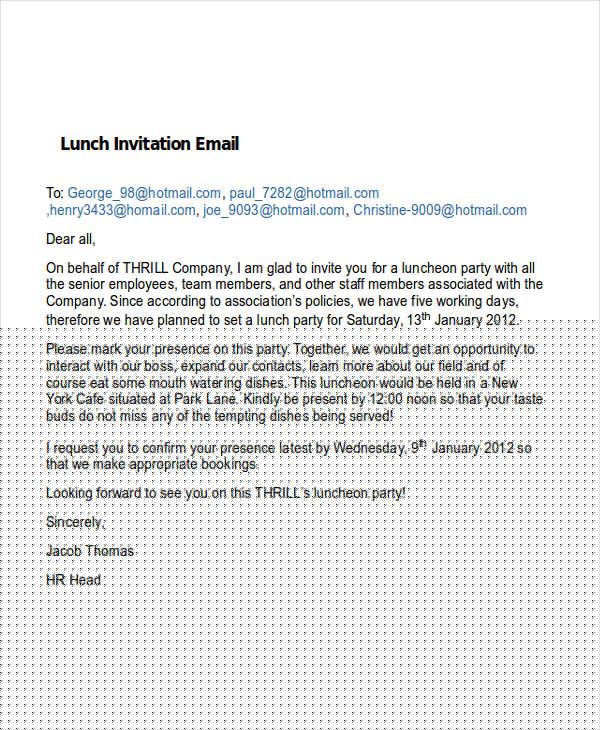 business lunch invitation email example