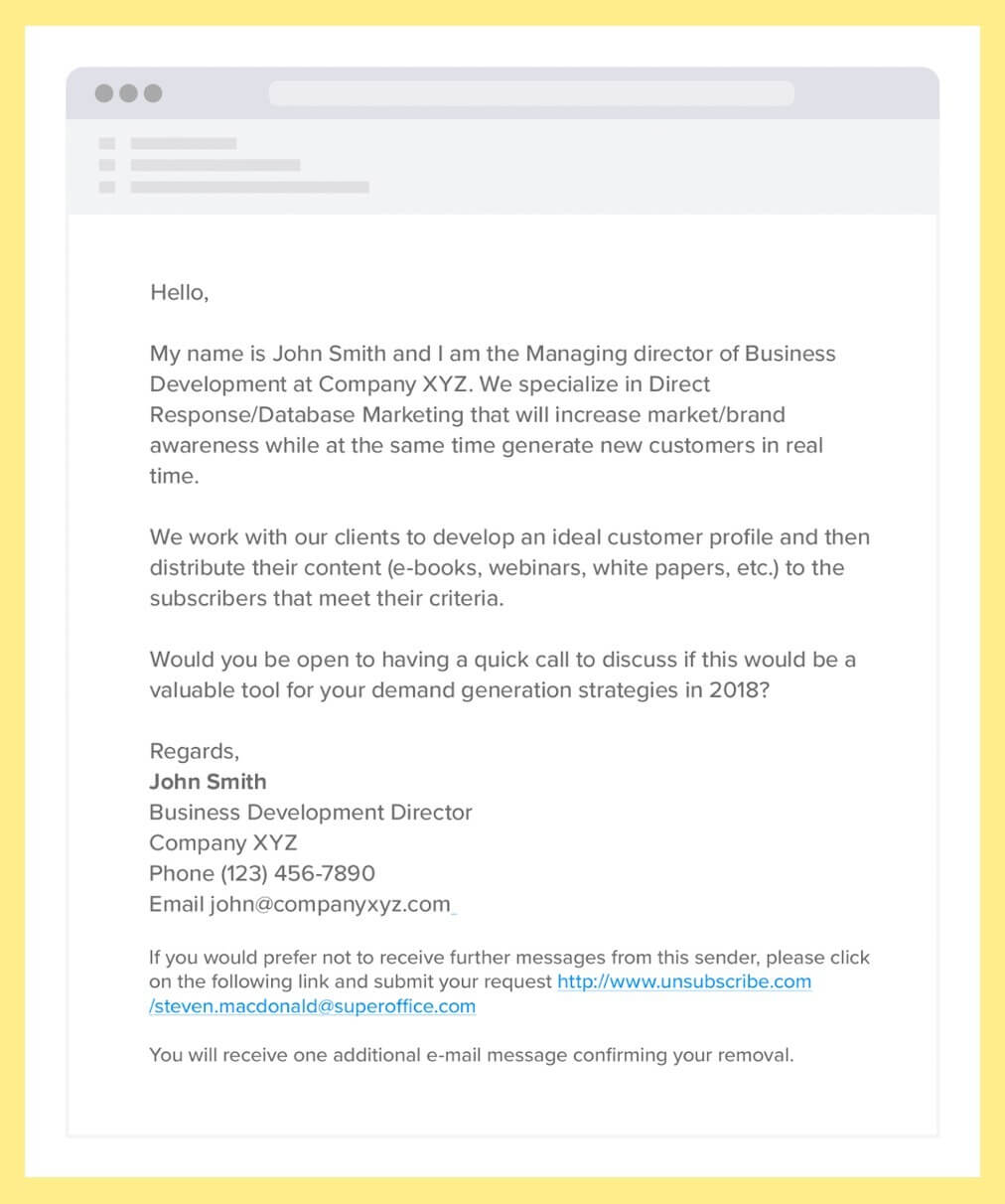 business visit email