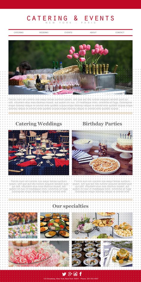 catering email template