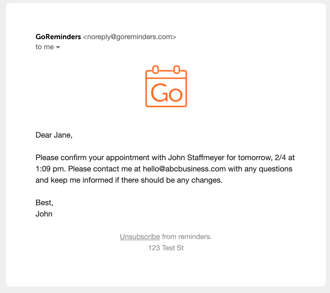 confirm availability for meeting email