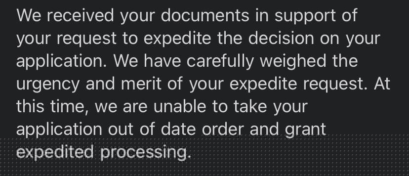 could you please expedite the below request