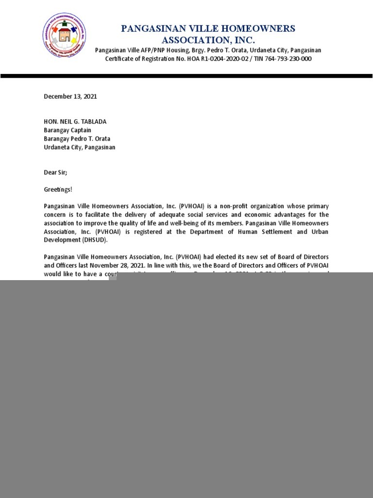 courtesy call letter sample