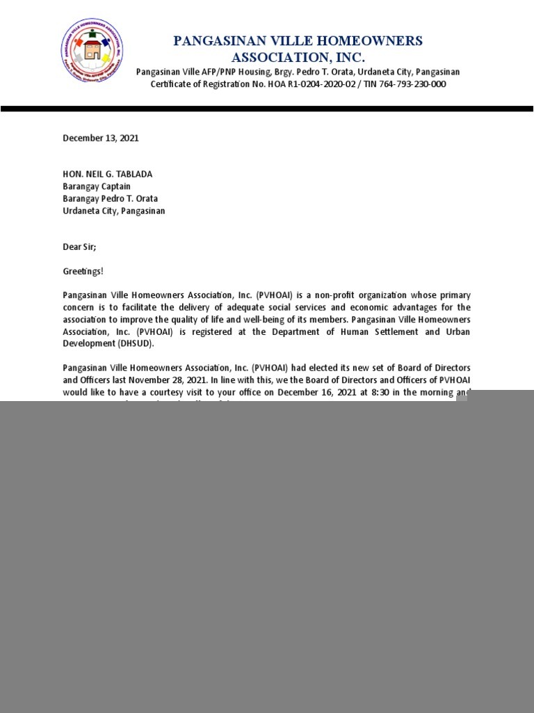 courtesy call letter