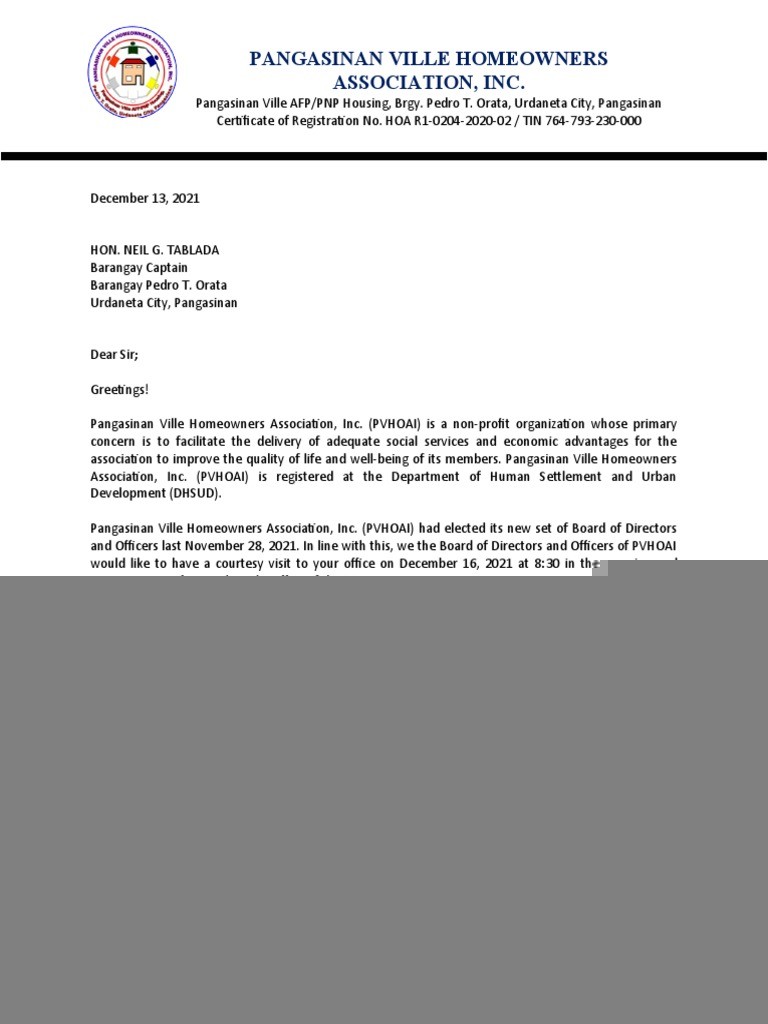 courtesy call request letter
