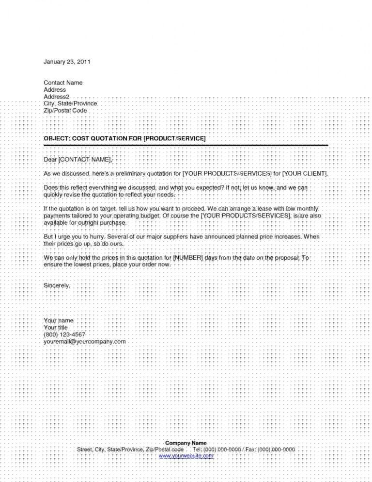 decline quote email sample
