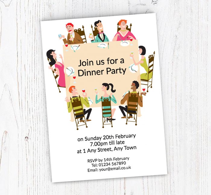 dinner invitation to friends