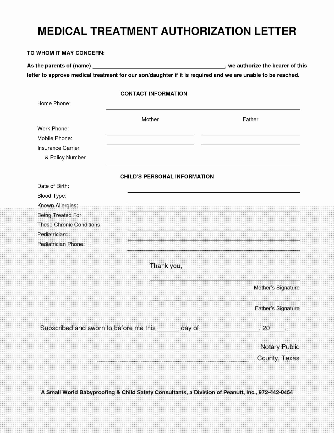 doctor permission letter
