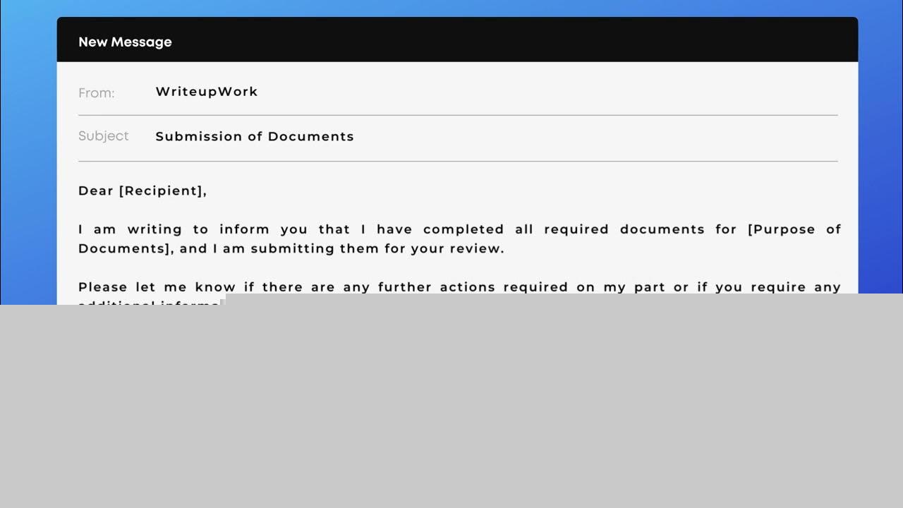 document submission email