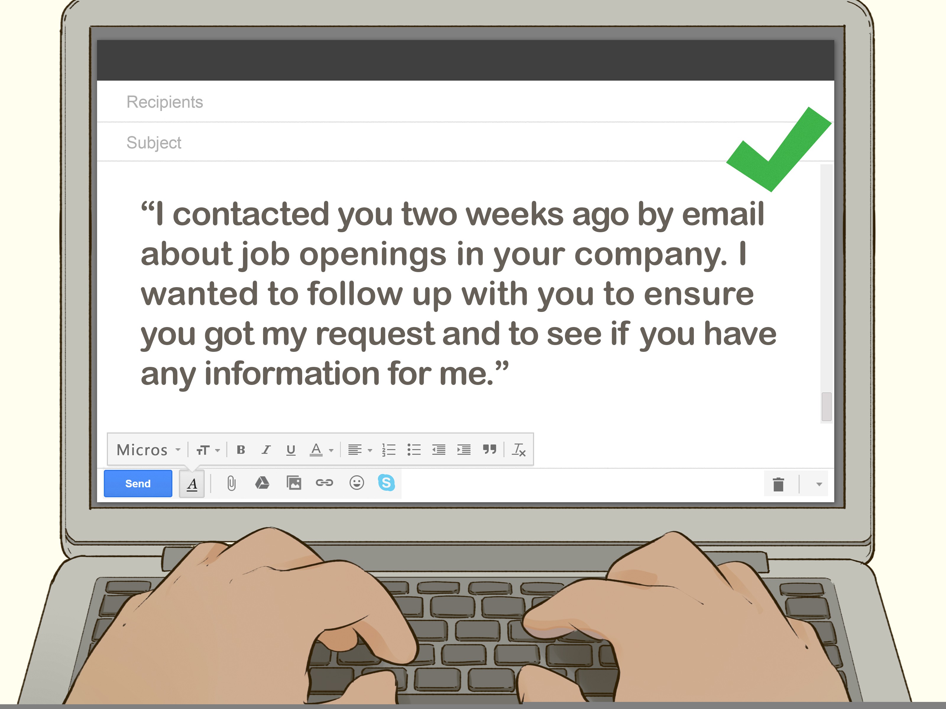email for asking for a job
