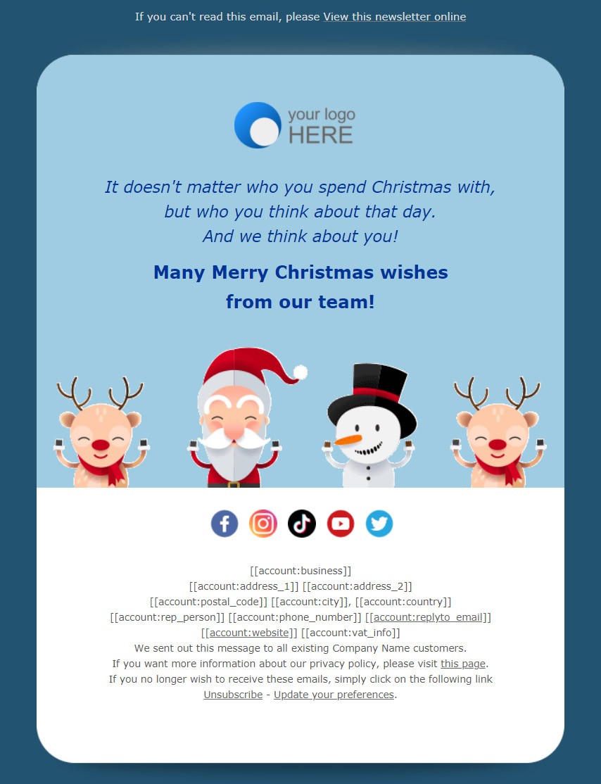 email greeting after holiday