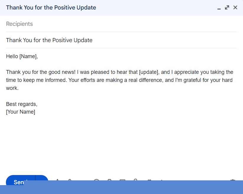 good news email example