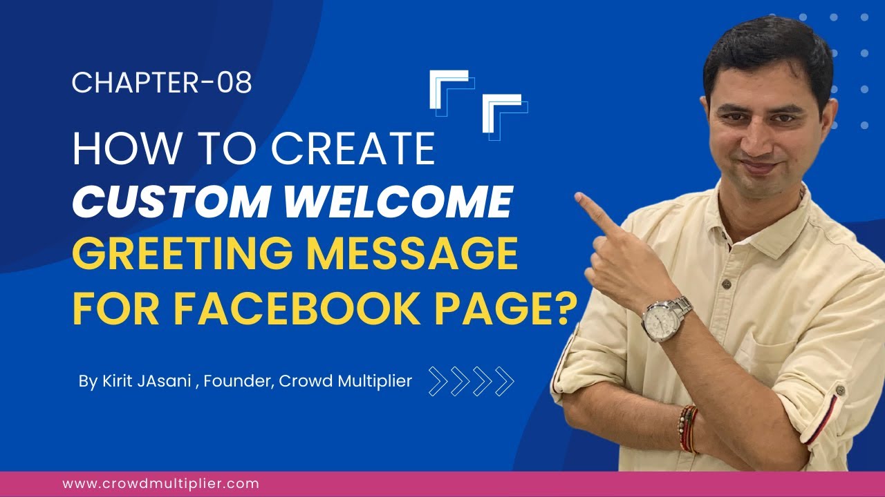 greeting message for facebook page