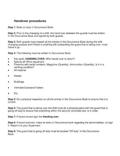 handover email to client after resignation