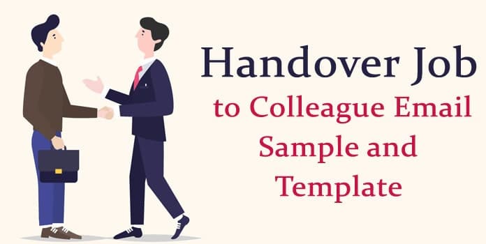 handover of work responsibilities email