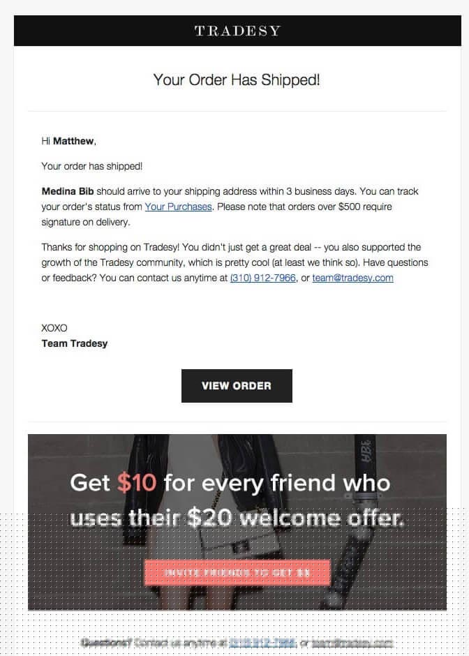 how to place an order via email