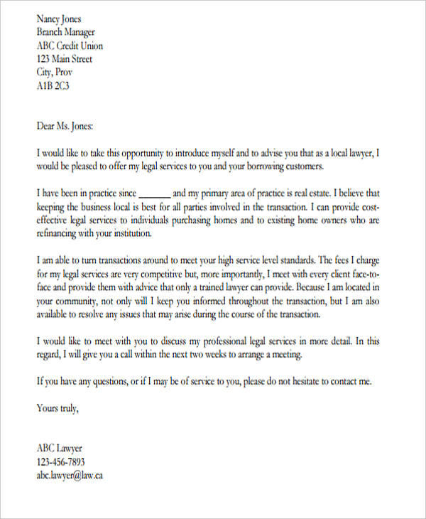 lawyer email to client sample