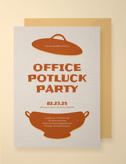 potluck email to employees template